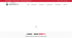 Desktop Screenshot of lhaksam.org.bt