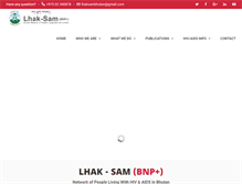 Tablet Screenshot of lhaksam.org.bt